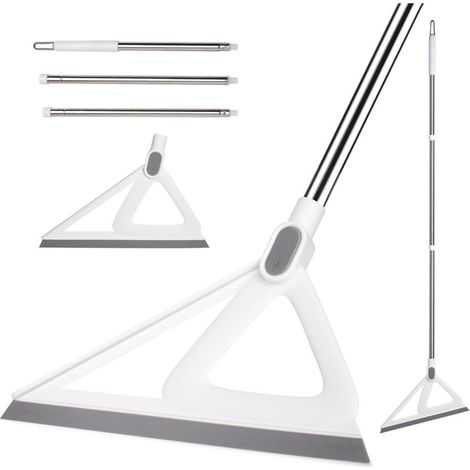Balai multifonction en silicone, balai raclette ménager pour le nettoyage des sols, balai à air comprimé pour salon, cuisine, salle de bain (1/5)