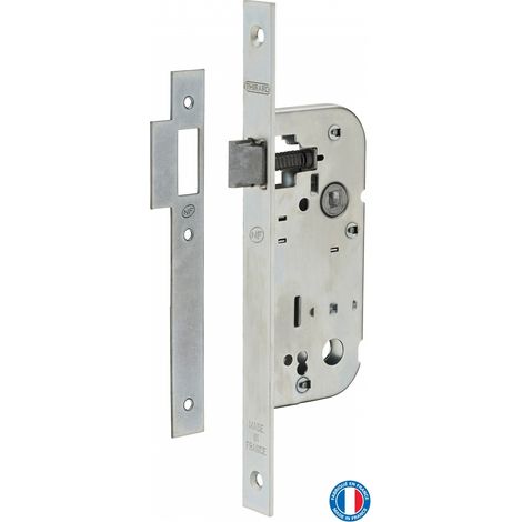 THIRARD - Serrure encastrable NF pour porte intérieure, axe 40mm, bouts carrés, zingué - THIRARD (1/5)