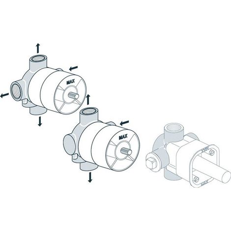Ideal Standard A2393NU Deviatore, unità di base 3 vie | Prezzi e offerte su Tavolla.com