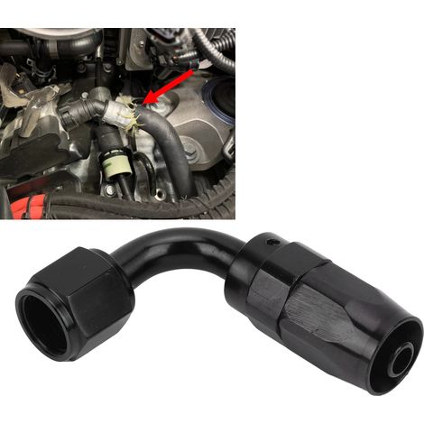Pièces automobiles AN-6 AN6 Raccords et adaptateurs d'extrémité de tuyau rotatifs à 90° pour conduites de carburant et de gaz (1/5)