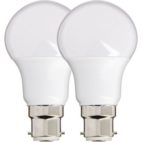 Xanlite – Ampoules LED A60 B22 – Lot de 2 – 9W (60W équiv.) – Blanc neutre 4000K – 806 lumens – Durée de vie 15000h – PACK2EB806GCW (1/7)