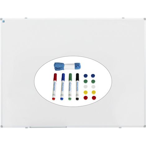 eurokraft pro, Kit tableau blanc Economy avec accessoires, (1/5)