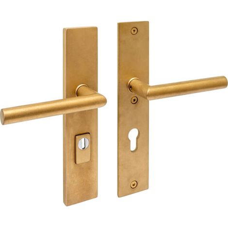 Quincaillerie de porte dérobée Jura PC 72mm laiton culbuté - 0011.396436