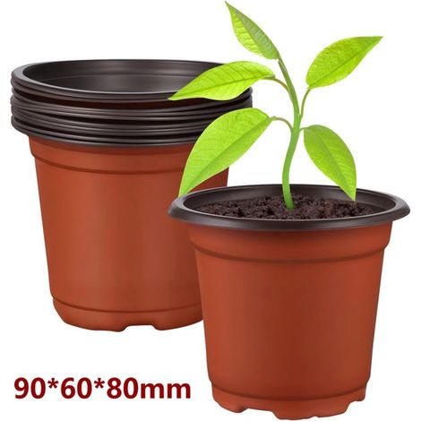 20x Anzuchttöpfe 9x8cm – Pflanztöpfe Set Wiederverwendbar (1/5)