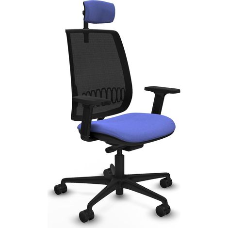 Sedia da ufficio piqueras y crespo Alares mesh nero braccioli regolabili (1/2)