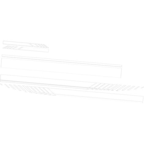 5 pièces universel blanc voiture de course carrosserie côté rayure jupe toit capot autocollant autocollant pour toutes les voitures PVC (1/5)