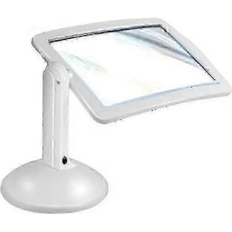 Loupe de lecture 3x 25-26 avec éclairage LED pour utilisation murale et sur bureau (1/4)