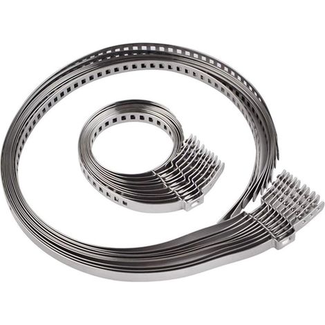 10PCS Pince De Joint HomocinéTique D'Arbre à Cardan Collier De Serrage En Acier Inoxydable RéGlable