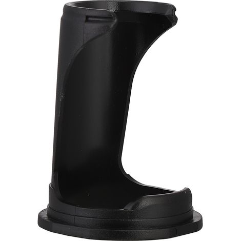 Porte-brosse de rasage acrylique noir - Stabilisateur pour séchage rapide - Support universel pour accessoires de toilettes (1 pièce) (1/5)