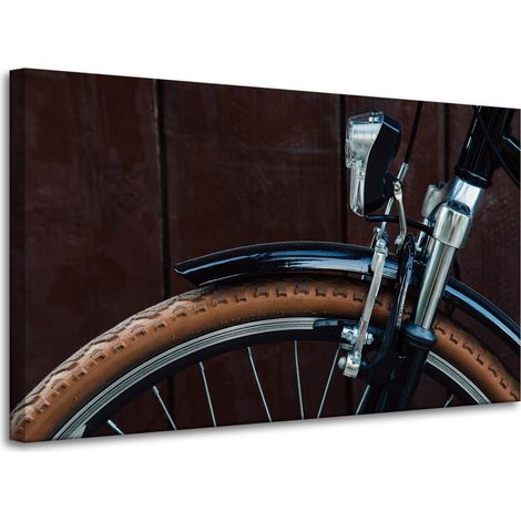 Lienzo con estampado de bicicleta vintage, 100x60 cm.