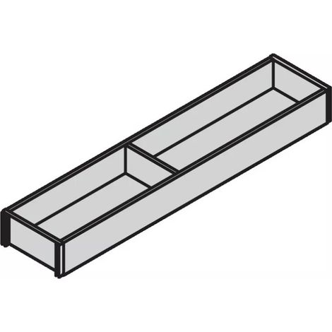 Accessoires AMBIA-LINE design bois hauteurs M et K - BLUM - Cadre tiroir étroit - H 50 x larg. 100 mm - Longueur 450 mm - avec patin anti-dérapant - livré avec 1 séparateur. - Chêne Nebra