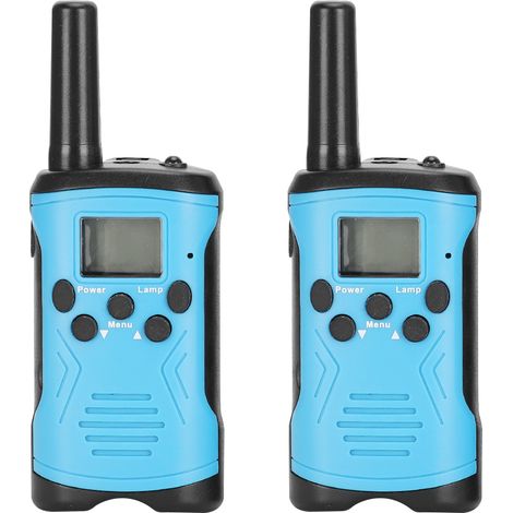 Lot T50 2 pièces Talkie-walkie enfant extérieur interphone jouet 3 km bleu (1/5)