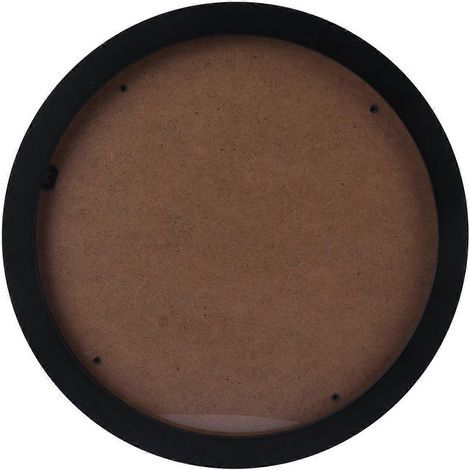 Cadre photo rond en bois, 1 pièce, style nordique, support photo mural créatif-28.50X28.50X2.00CM-Black (1/2)