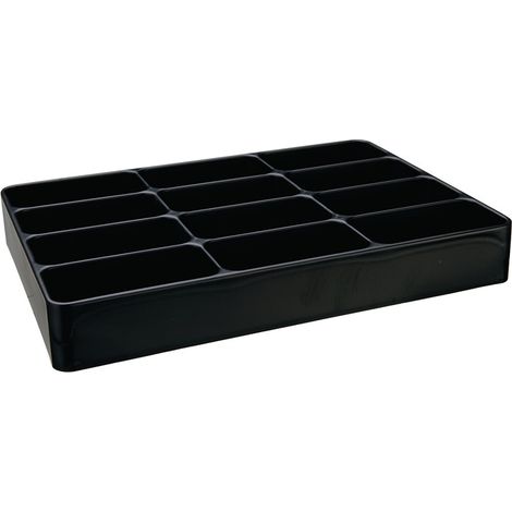 2400705 Einsatz LOGS 133 H48xB338xT238mm Kunststoff schwarz 12-fach