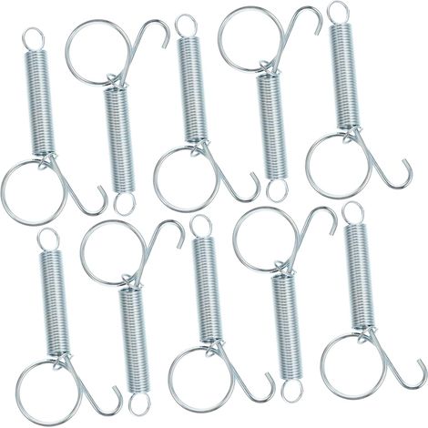 10 Pieces Spring Hooks for Pet Cages for Securing Bird Cage Doors, Chickens, and Other Small Animals - Practical Accessory (1/5)