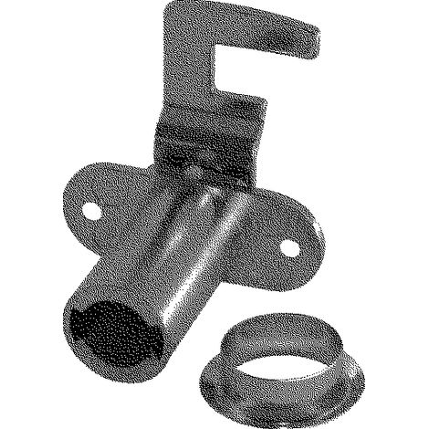 HEKNA Zylinder-Hebelschloss 6070 Typ 542 links, Schließhebel gekröpft, L 34 mm