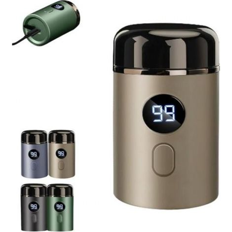 Easy Trim Rasierer, Mini rasoir électrique pour hommes, mini rasoir pour zones intimes, lavable, sans fil, USB, pour voyage, humide (1/5)