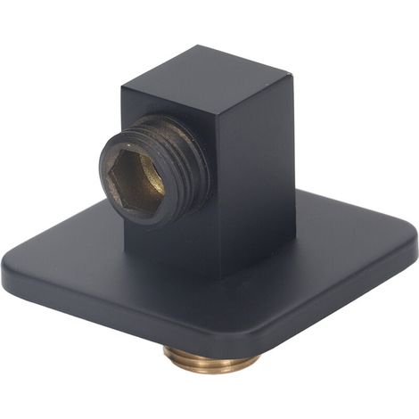 Recessed, waterproof, and adjustable shower head holder, wall-mounted, for shower head accessories, black (1/5)