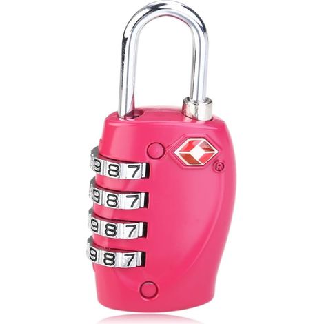 Cadenas de bagage Healeved TSA 330 en alliage zinc résistant, avec combinaison à 4 chiffres. Facile
