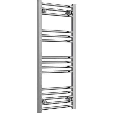 Reina Capo Chrome Electric Towel Rail 1000mm High x 400mm Wide (+ Chrome Mini Round Element) (1/5)