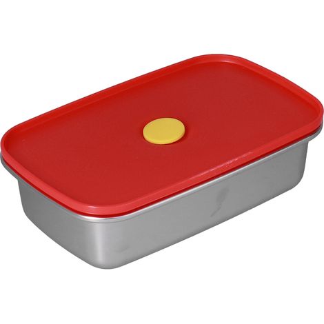 Rote Lunchbox, umweltfreundlich, gut abdichtend, leicht und einfach zu reinigen, Bento-Box für Arbeiter, 600 ml (1/5)