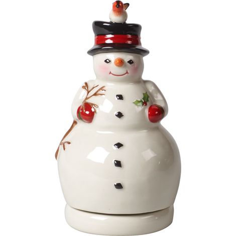 Spieluhr, Schneemannfigur Nostalgische Melodie Villeroy & Boch