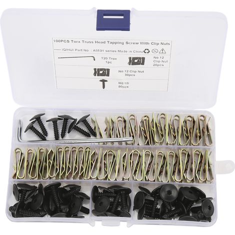 autotaraudeuses pour garde boue M5x19 longueur totale 25 mm
