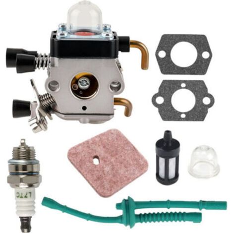 Carburateur C1Q-S97 avec kit de Conduite de Carburant Filtre à air pour SSTIHL FS38 FS45 FS55 KM55 FS75 Coupe-Herbe Mangeur de Mauvaises Herbes (1/4)