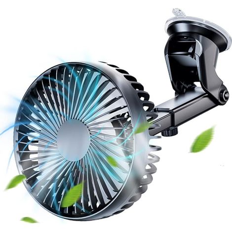 HiGropcore Ventilateur de Voiture USB 12V 24V à 3 Vitesses avec (1/5)