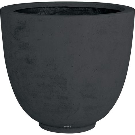 Bac en Polystone Landi Ext. Egg D 70 x H 60 cm Noir - dimhaut: H 60 cm - couleur: Noir