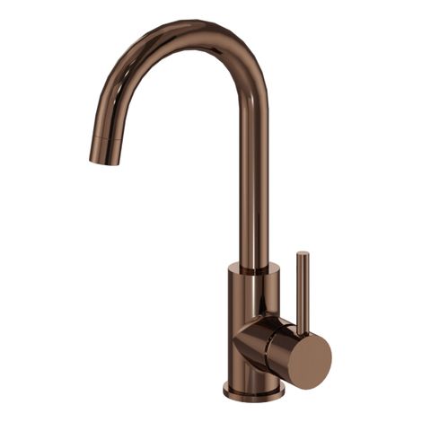 FugaFlow Eccelente Robinet de lavabo Acces - haut - bec pivotant - Cuivre brossé PVD (Cuivre)