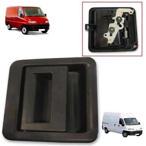 POIGNÉE DE PORTE LATÉRALE DROITE (CÔTÉ PASSAGER) prévu pour CITROËN C25, JUMPER, FIAT DUCATO, PEUGEOT BOXER 1994 À 2002