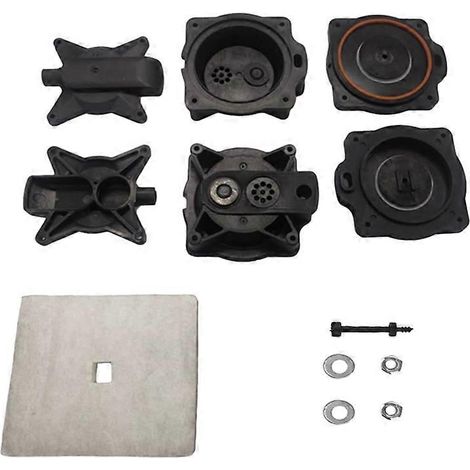 Un kit de réparation de diaphragme de pompe à air compatible avec les pompes à air de fosse septique Hiblow -100 -120. (1/5)