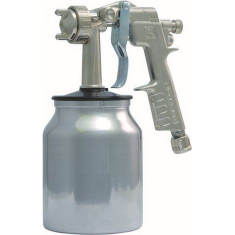 1PZ AEROGRAFO VERNICIATURA SERBATOIO INF. ALLUMINIO 1 LT PER COMPRESSORI