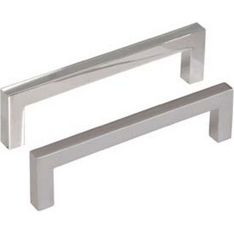 5PZ MANIGLIE PER MOBILI FISSE MOD.UN34 IN ZAMA - interfori mm.96 cromo opaco