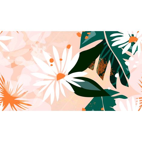 Papier peint panoramique - Fleurs - 130 cm x 73 cm (1/2)