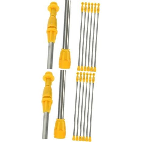 12 Pièces Accessoires De Pulvérisation Flèche En Acier Inoxydable Pulvérisateur Agricole De Nettoyage De Toit Barre D'Extensio (1/4)
