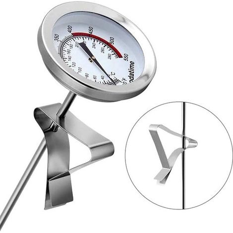 Termómetro de cocina,Termómetro de grasa,Termómetro de carne,Sondas de 15 cm,Acero inoxidable,Termómetro para barbacoa (1/5)