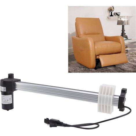 Motor lineal eléctrico para sillones reclinables y elevadores, accionamiento de motor para sofás, empuje de 333 mm, 1000 N, grado de protección IPX4, 29 V CC, aluminio-ABS. (1/5)