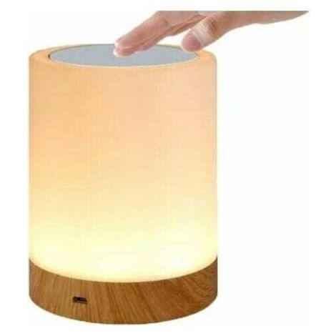 Lampe Tactile Led Pour Chambre À Coucher, Salon, Bureau - Lampe De Chevet Avec Capteur Rvb Changeant De Couleur - Port De Charge Usb (1/5)