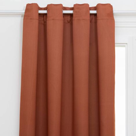 Cortina opaca Odelie terracota 140x260cm - Atmosphera créateur d'intérieur