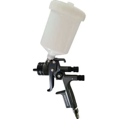 Pistolet à peinture professionnel à air comprimé Mecafer - Godet 600 ml, buse 1,3 mm - 163123