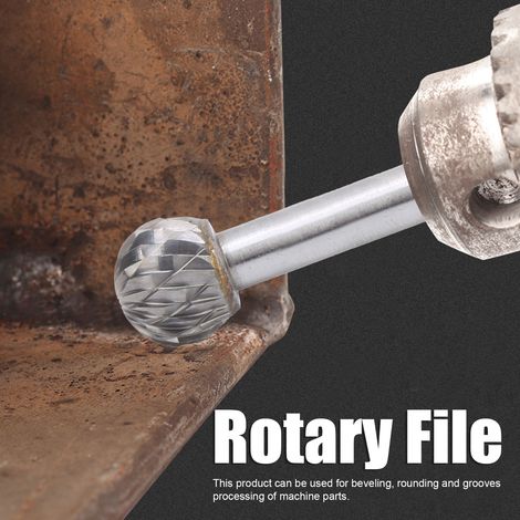 Rotationsfeile aus Wolframkarbid mit 6 mm Schaft, Typ D: 61210100 (1/5)