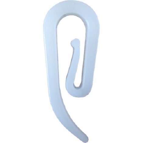 Packung mit 100 Kunststoff-Gardinenclips – Gardinenstangenhaken (1/4)