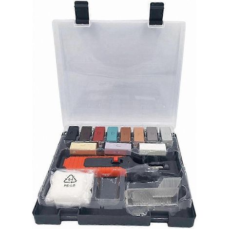 Reparaturset für Keramikfliesen, DIY-Lösung zur Ausbesserung von Rissen und Kratzern an Böden und Wänden, mit Wachsfüller-Werkzeugset und 11 Klebestiften (1/5)
