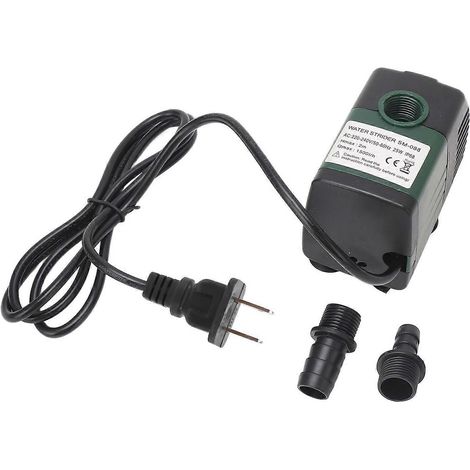 Pompe submersible pour fontaines, aquariums et filtration d'eau, 25 W Micro, débit de 1500 l/h, indice de protection IP68