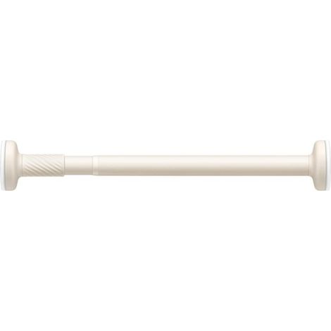 Tringle Rideau RéGlable, Tringle à Rideaux Robuste, Tringle à Rideau à Tension,pour Chambre à Coucher,Cuisine, Salon, Terrasse, Ferme, avec Installation Facile et De(Size0.7 1.2m,Colorblanc crémeux)