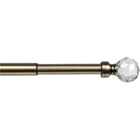 BASTONE METALLO D 20/19 120/210CM LUCE ORO ANTICO - 6 pezzi