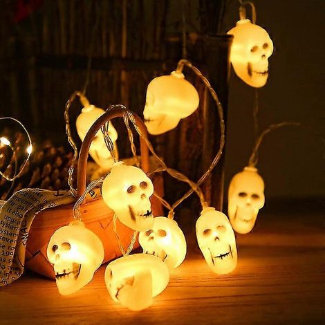 Halloween-Weihnachtsgeschenke, dekorierte Totenkopf-Lichterkette mit Batteriebetrieb, kreative Weihnachtsdekoration (1/5)