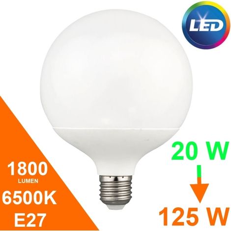 Lampada risparmio energetico 20W E27 Led Globo Cilvani - GLF20